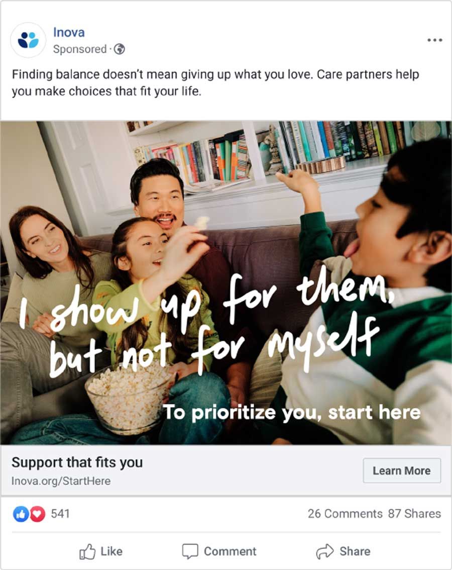 Inova meta advertisement