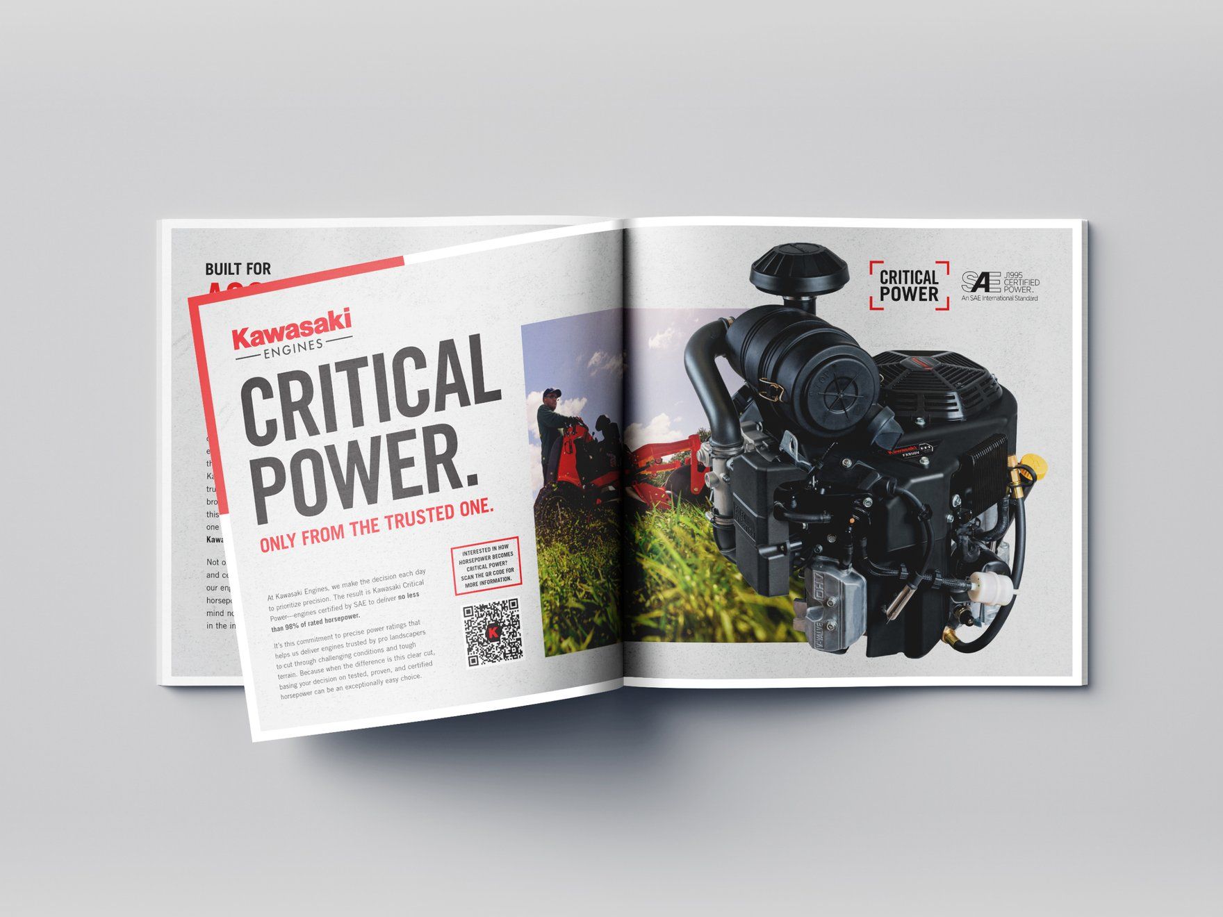 Kawasaki Engines Critical Power magazine spread